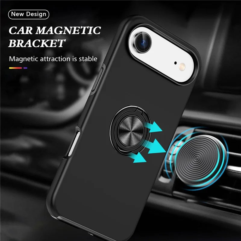 Hybrid Magnetic Invisible Ring Case for iPhone 17 Air Hybrid Magnetic Invisible Ring Case for iPhone 17 Air